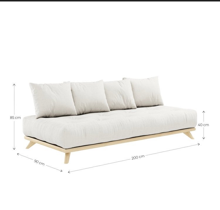 Karup design daybed Senza, 90 cm, Eenpersoons, Wit, Nieuw