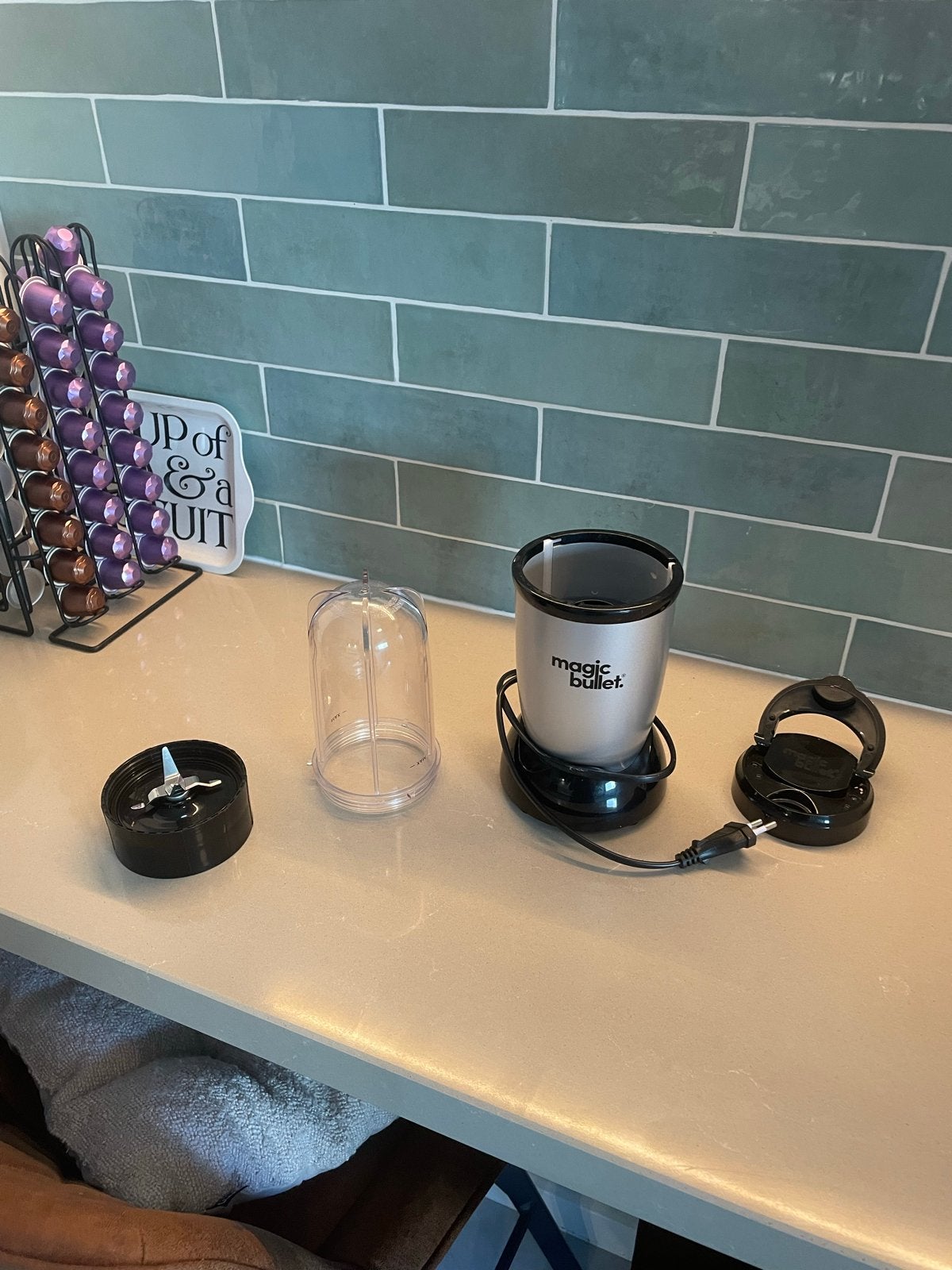 Magic Bullet Blender - Compacte en handige blender, Witgoed en Apparatuur, Blenders, Ophalen, Gebruikt, Blender
