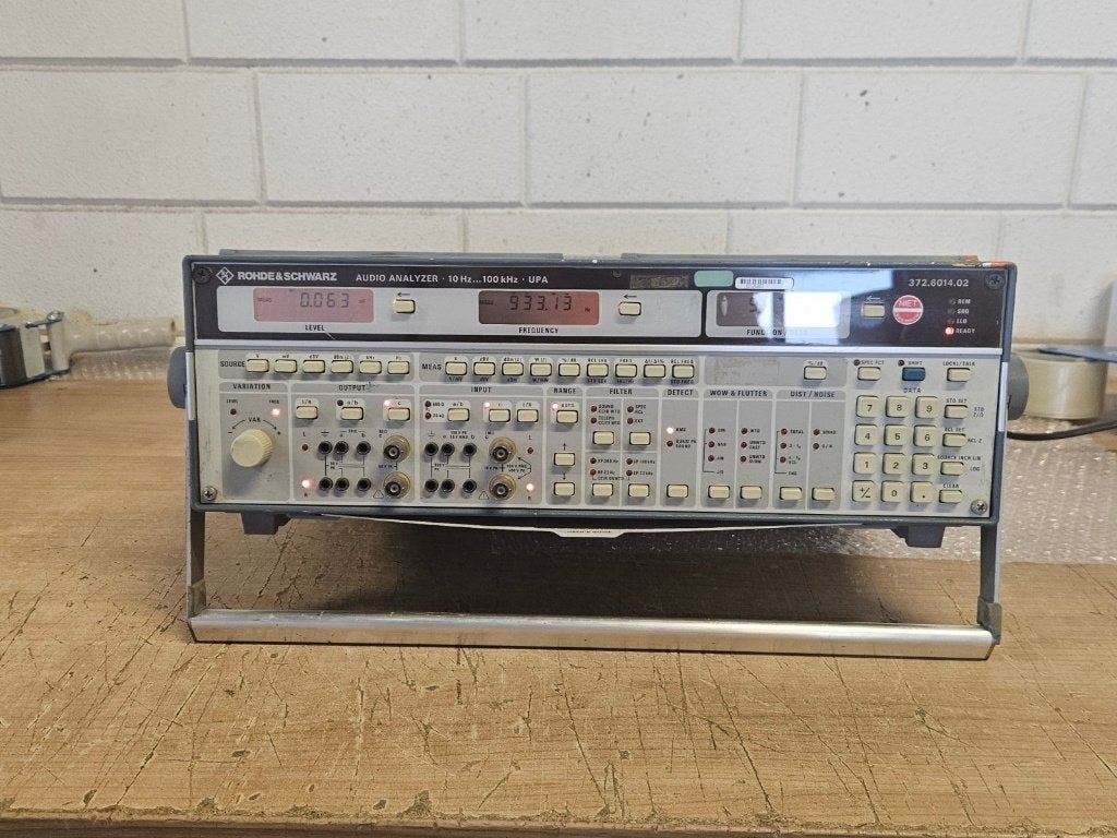ROHDE&SCHWARZ audio analyzer 10hz 100khz upa 612689, Ophalen of Verzenden, Gebruikt, Overige meters