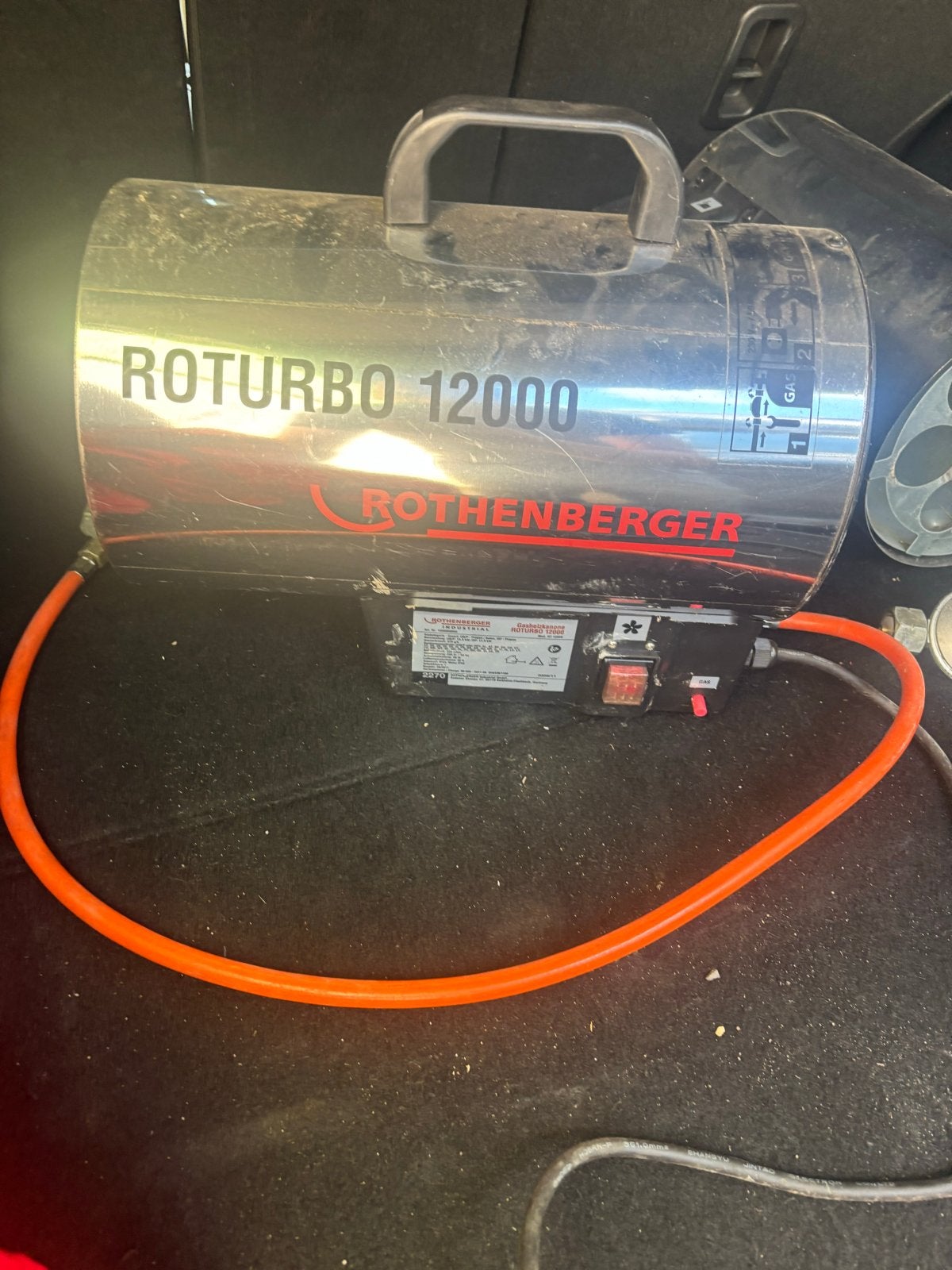 Rothenberger ROTURBO 12000 Gas heteluchtkanon, Ophalen, Gebruikt, Minder dan 30 cm, Kachel