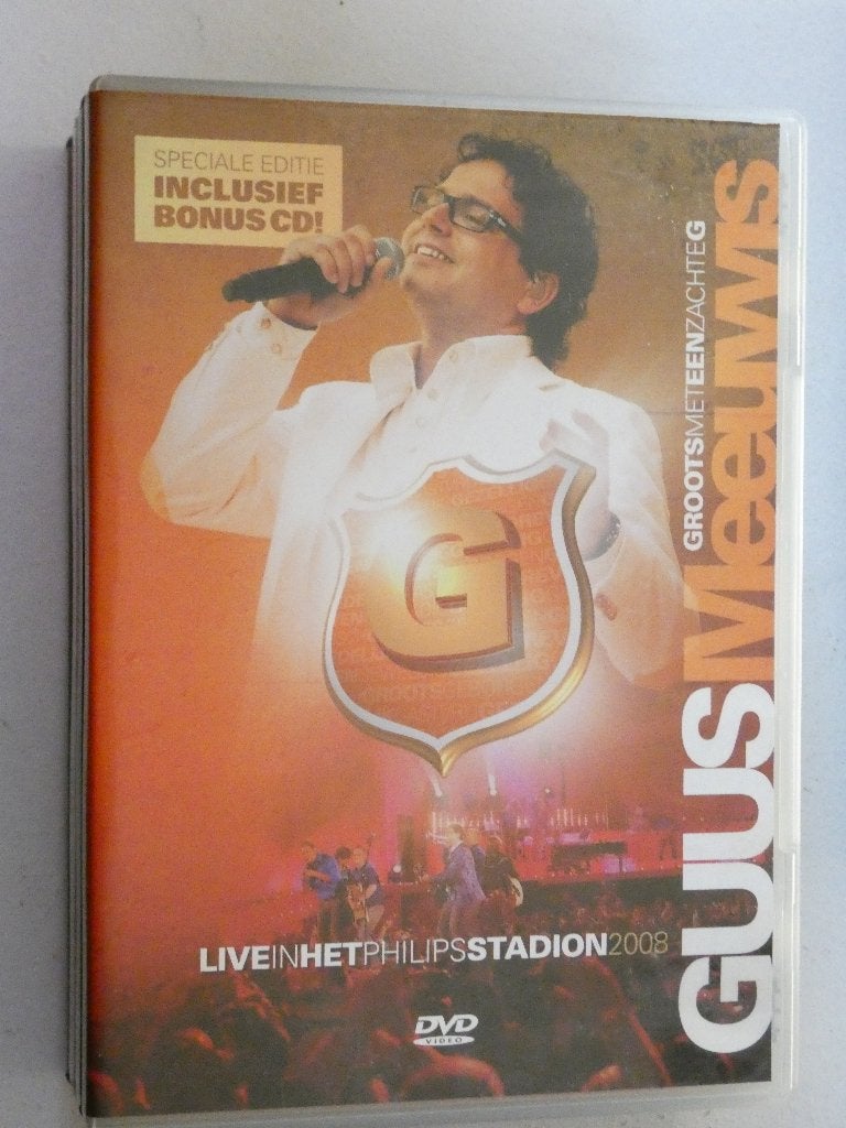 Guus Meeuwis – Groots Met Een Zachte G 2008 dvd+cd, Alle leeftijden, Verzenden, Gebruikt