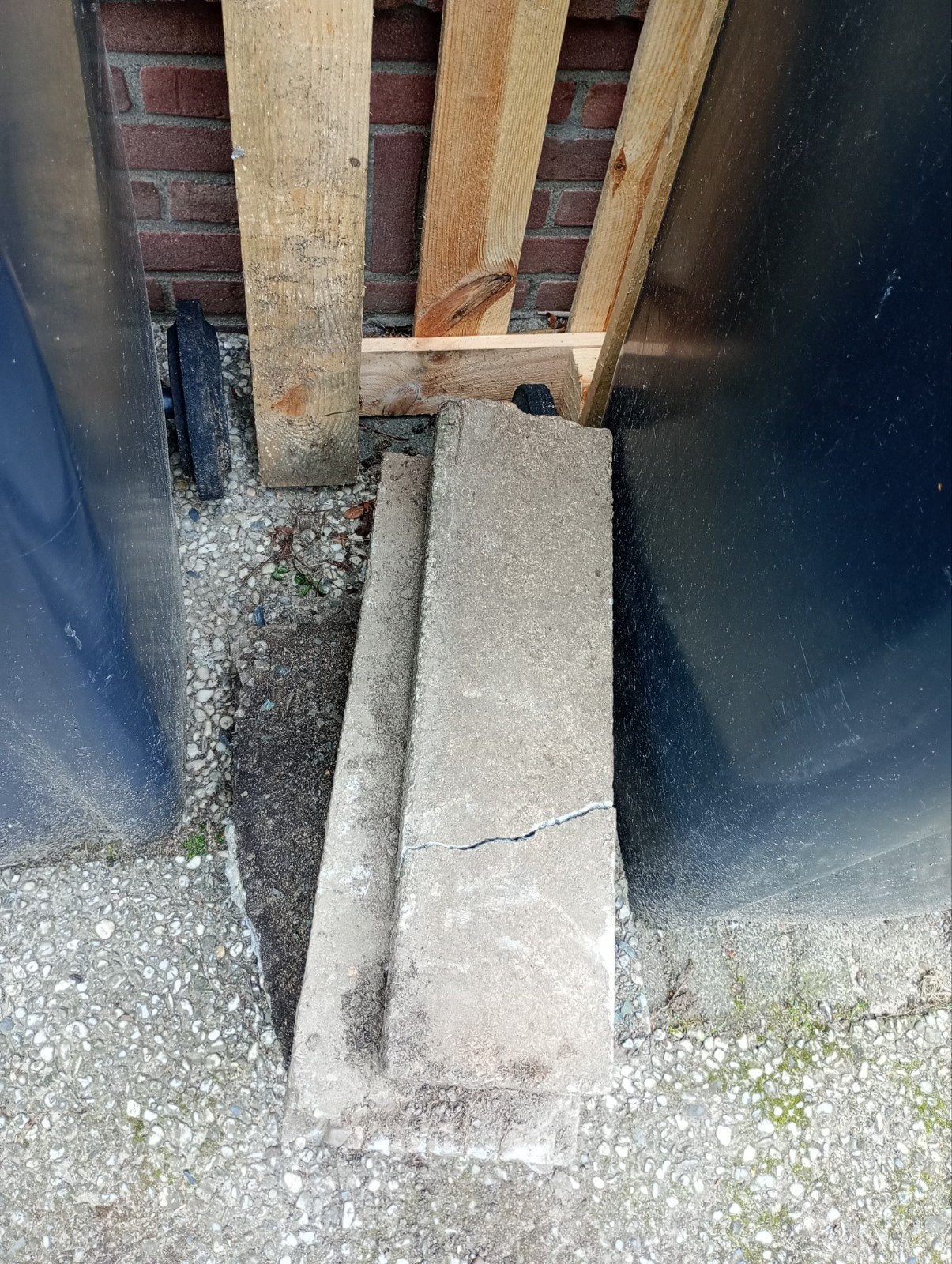Gebruikte betontegels en bakstenen, Ophalen, Gebruikt, Bakstenen