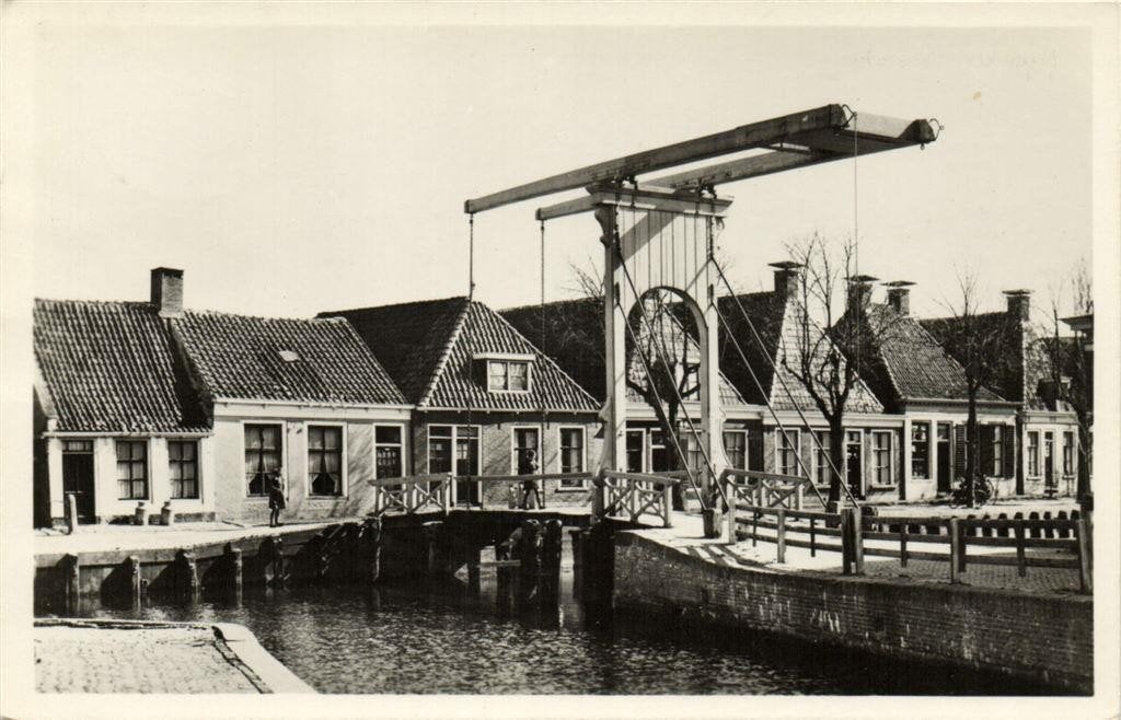 Franeker, Westvliet - 1950 gelopen, Ophalen of Verzenden, 1940 tot 1960, Gelopen, Friesland