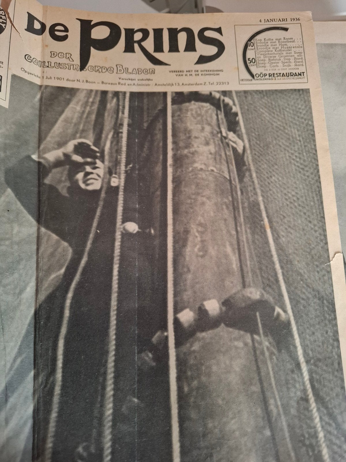 De Prins: Geïllustreerde Bladen - 4 Januari 1936, Boeken, Tijdschriften en Kranten, Ophalen of Verzenden, Gelezen, Overige typen