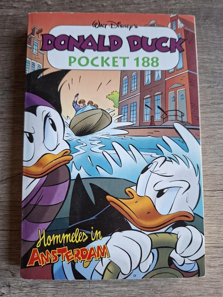 Donald Duck : nr 188 : Hommeles in Amsterdam !!, Eén stripboek, Ophalen of Verzenden, Zo goed als nieuw