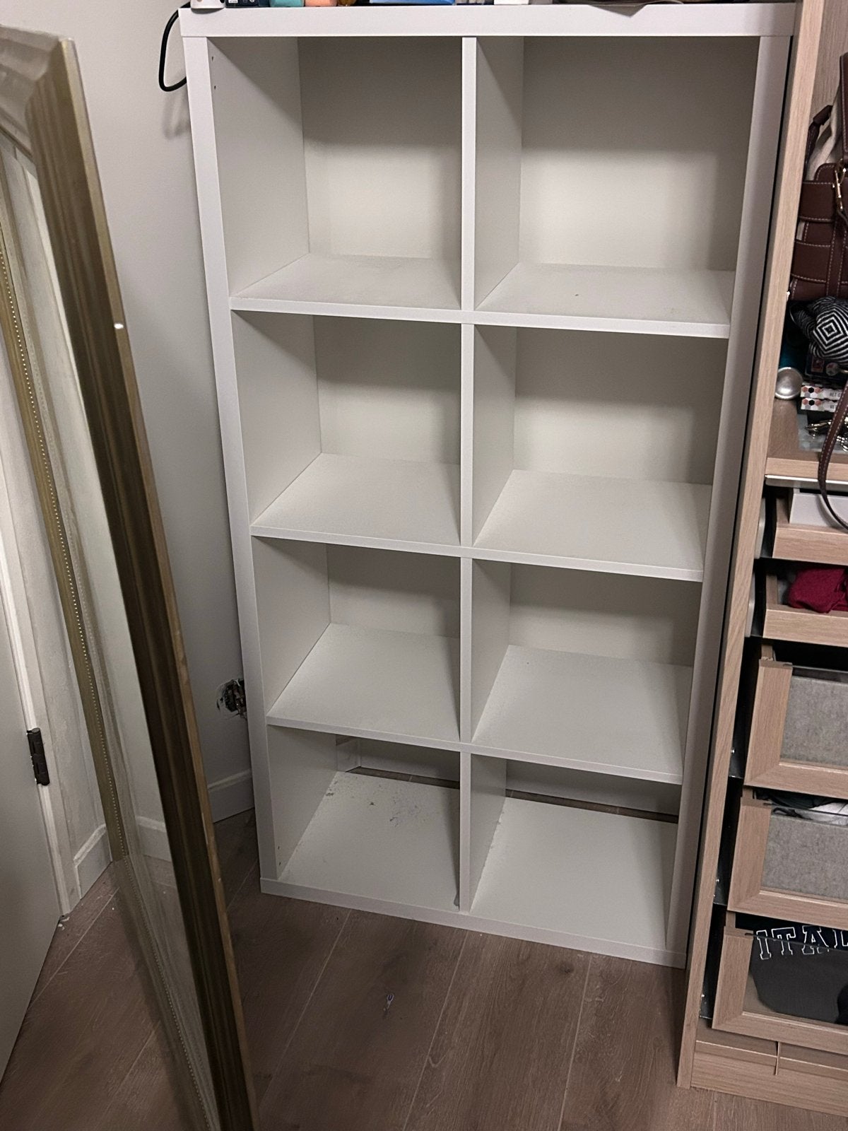 IKEA KALLAX open kast, 2  4 vakken, wit, Ophalen, Zo goed als nieuw