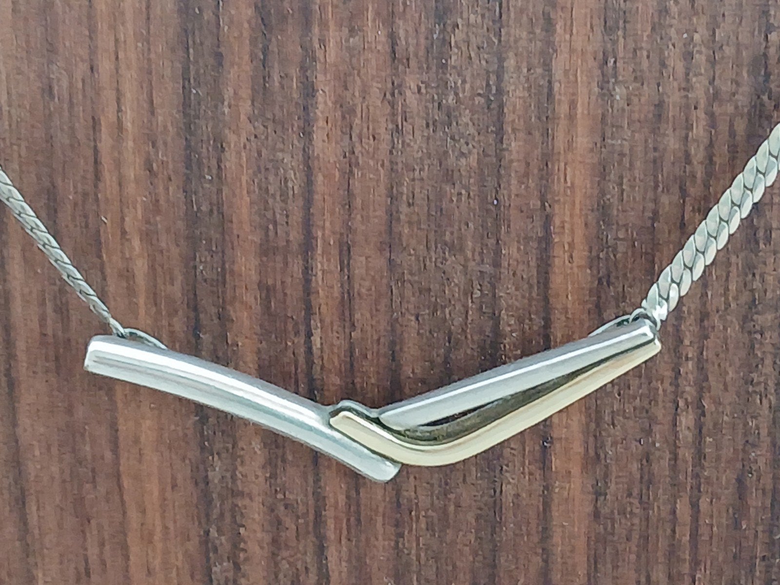 Zilveren Kettinghanger met Gouden Accent - Elegant Design, Ophalen of Verzenden