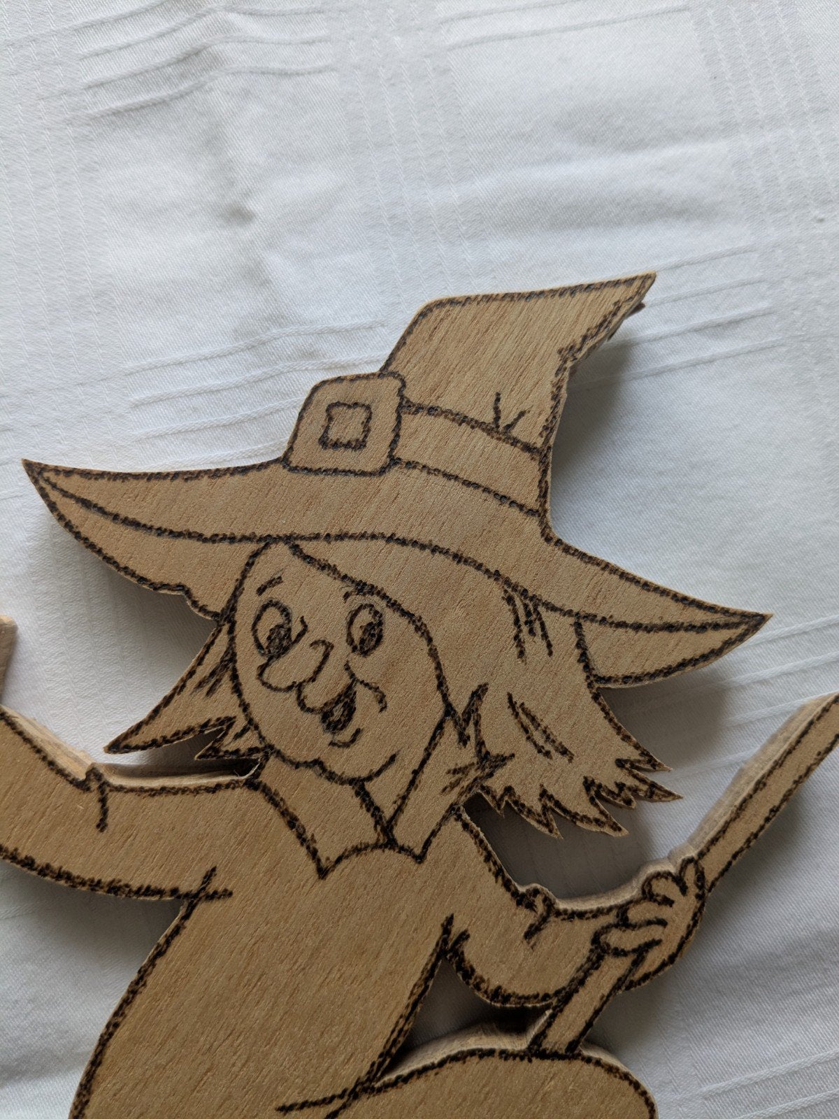 houten heks, Ophalen of Verzenden, Nieuw, Versiering, Halloween of Griezel