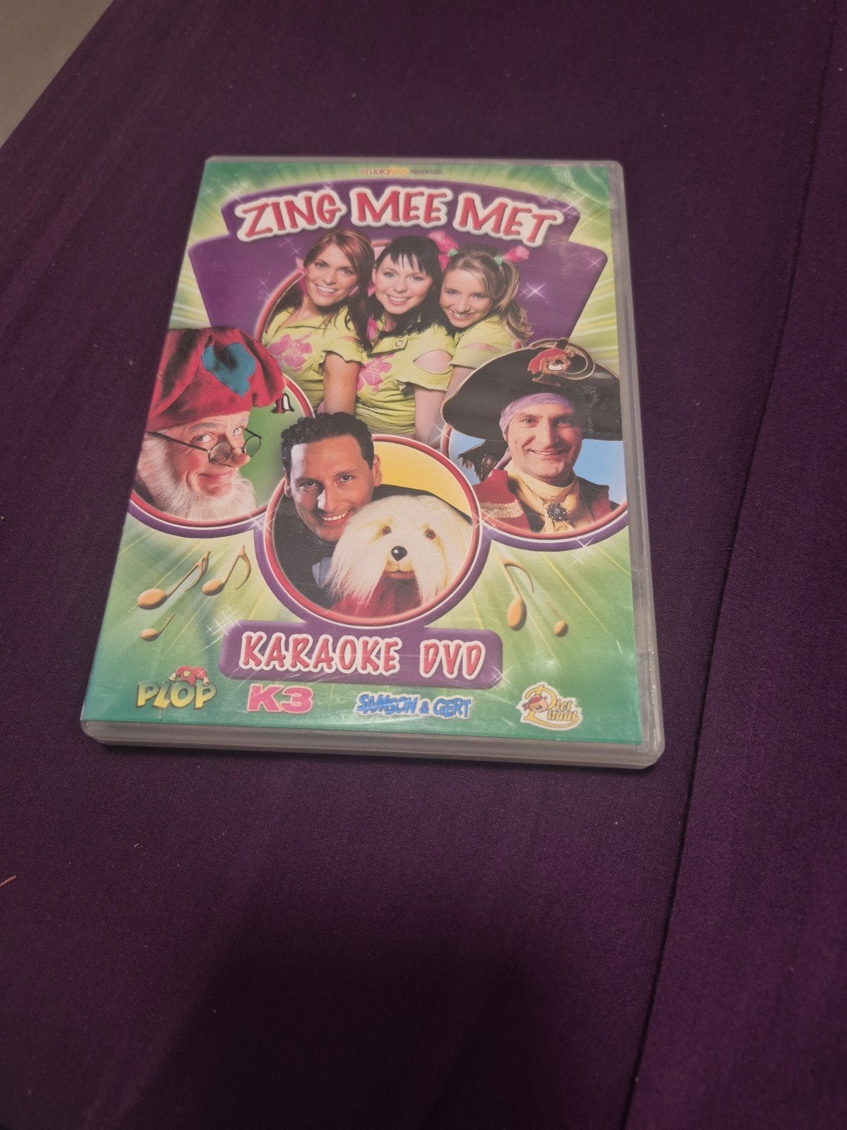 Zing Mee Met Karaoke DVD (K3, Samson & Gert, Kabouter Plop), Cd's en Dvd's, Gebruikt, Alle leeftijden, Nederlands, Overige typen