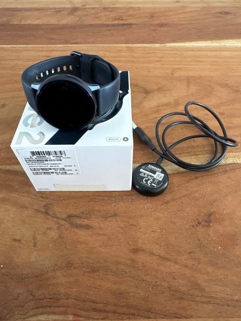 Samsung Galaxy Watch Active2 Zwart 40 mm, Ophalen of Verzenden, Zo goed als nieuw, Zwart, Android