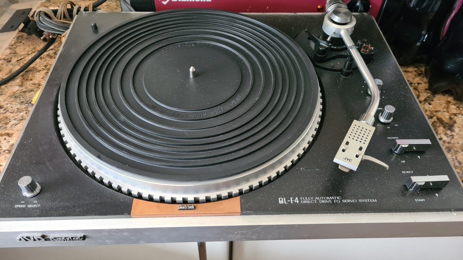 JVC QL-F4 Volautomatische Direct Drive Platenspeler zeldzaam, Audio, Tv en Foto, Ophalen of Verzenden, Gebruikt, Platenspeler