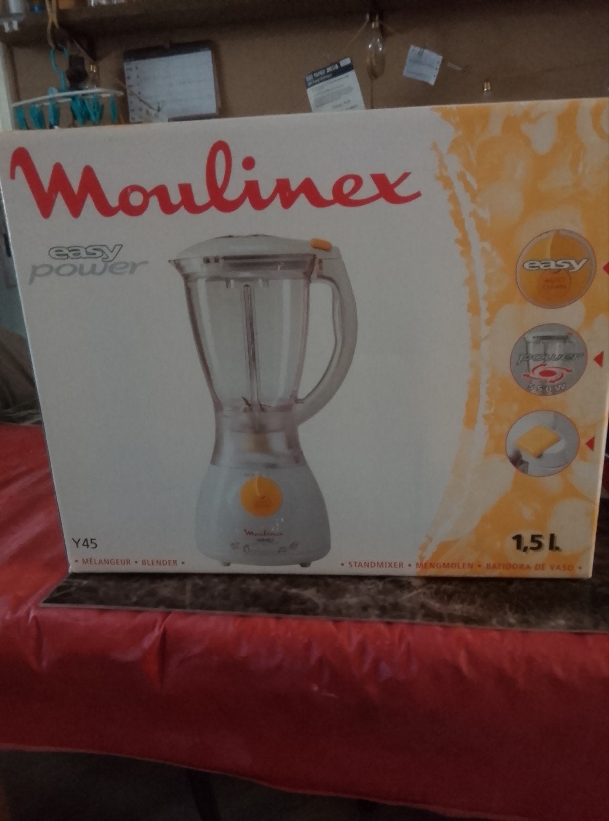 Nieuwe Moulinex Easy Power Blender Y45 - Nooit gebruikt!, Witgoed en Apparatuur, Ophalen, Nieuw, Powerblender