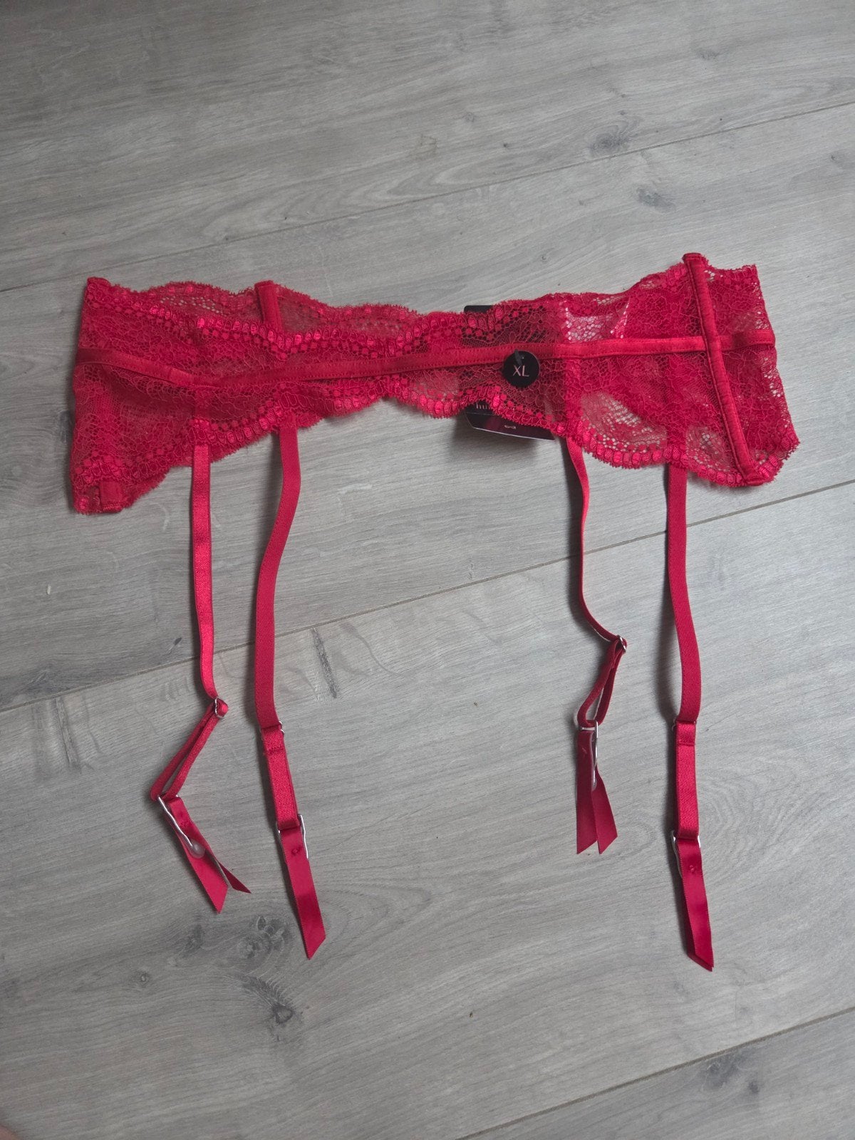 Leuke rode jarretels maat XL hunkemoller, Hunkemöller, Ophalen of Verzenden, Rood