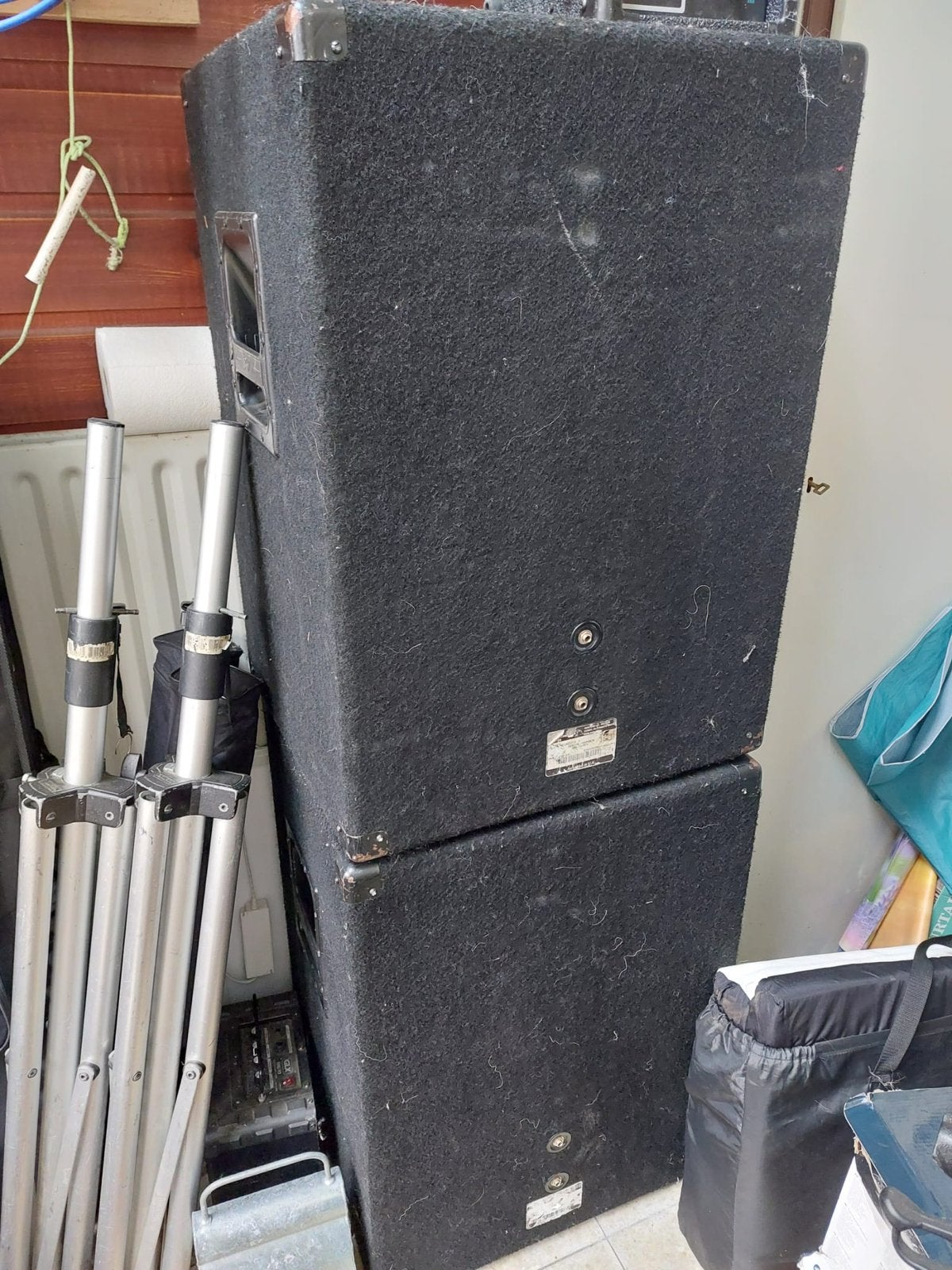 Complete Peavey PA-set (mixer, 2 speakers + statieven), Ophalen, Gebruikt, 500 tot 1000 watt, P.A.