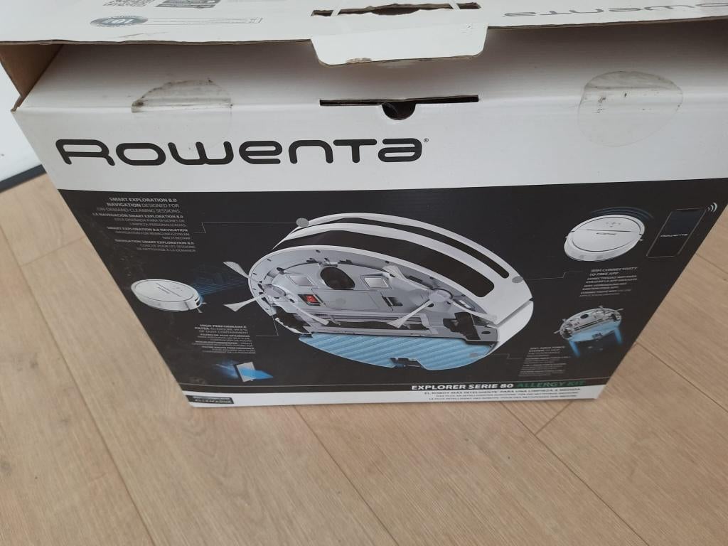 Rowenta explorer S80, Ophalen, Gebruikt, Reservoir, Robotstofzuiger