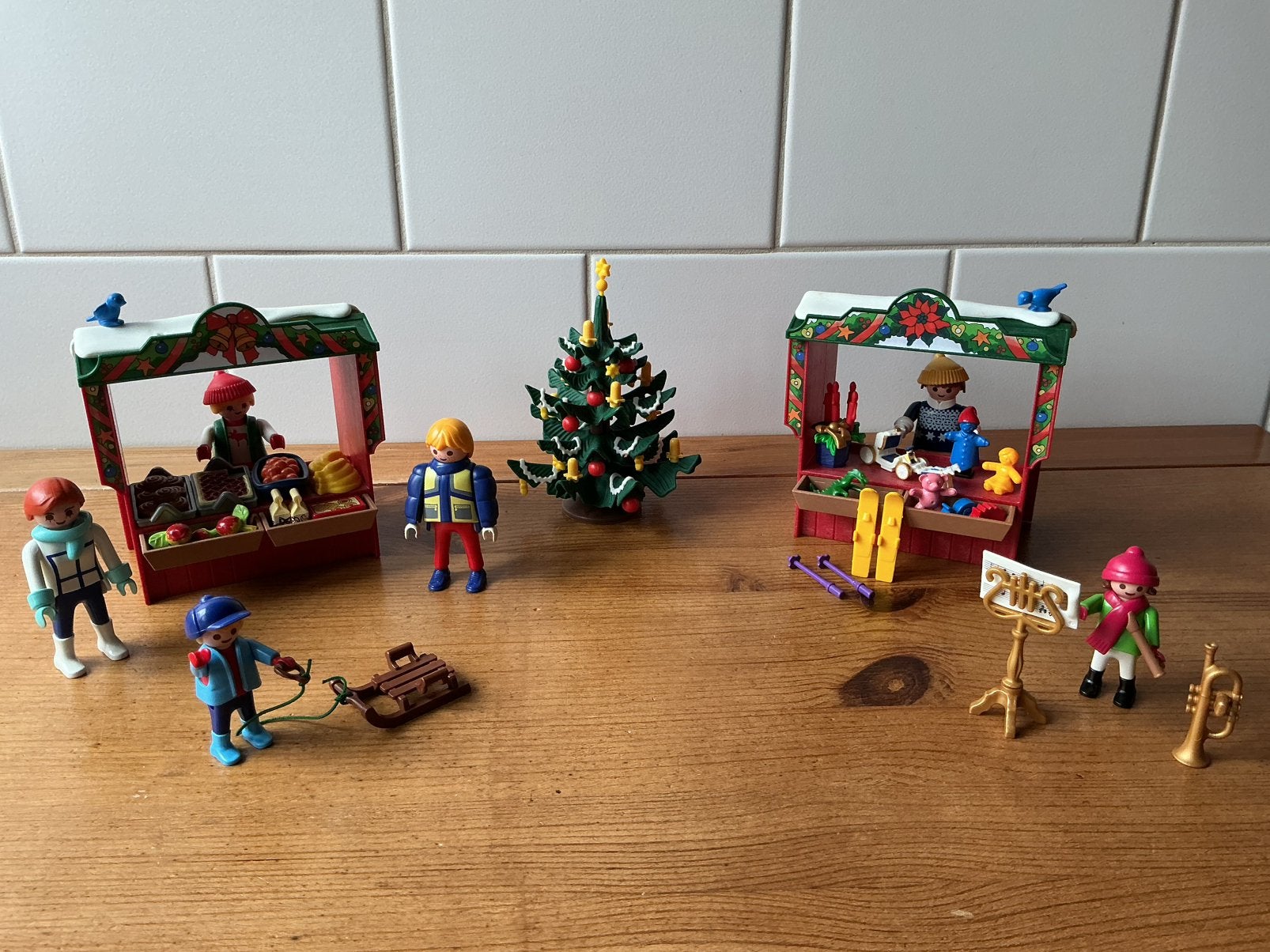 PLAYMOBIL COMPLETE KERSTMARKT 🎅🏼 🎅🏼 SUPERSET !!, Ophalen of Verzenden, Gebruikt