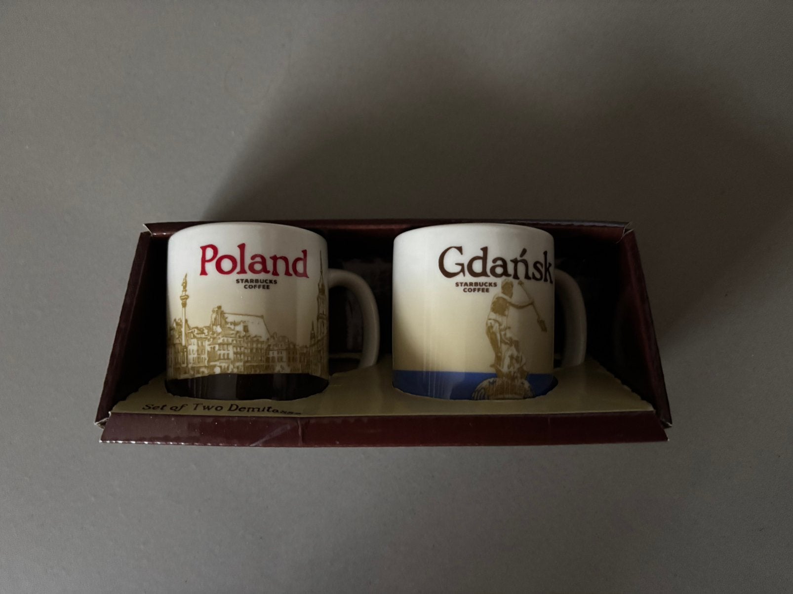 Starbucks espresso Poland (Polen) en Gdansk demitasse set, Ophalen of Verzenden, Zo goed als nieuw