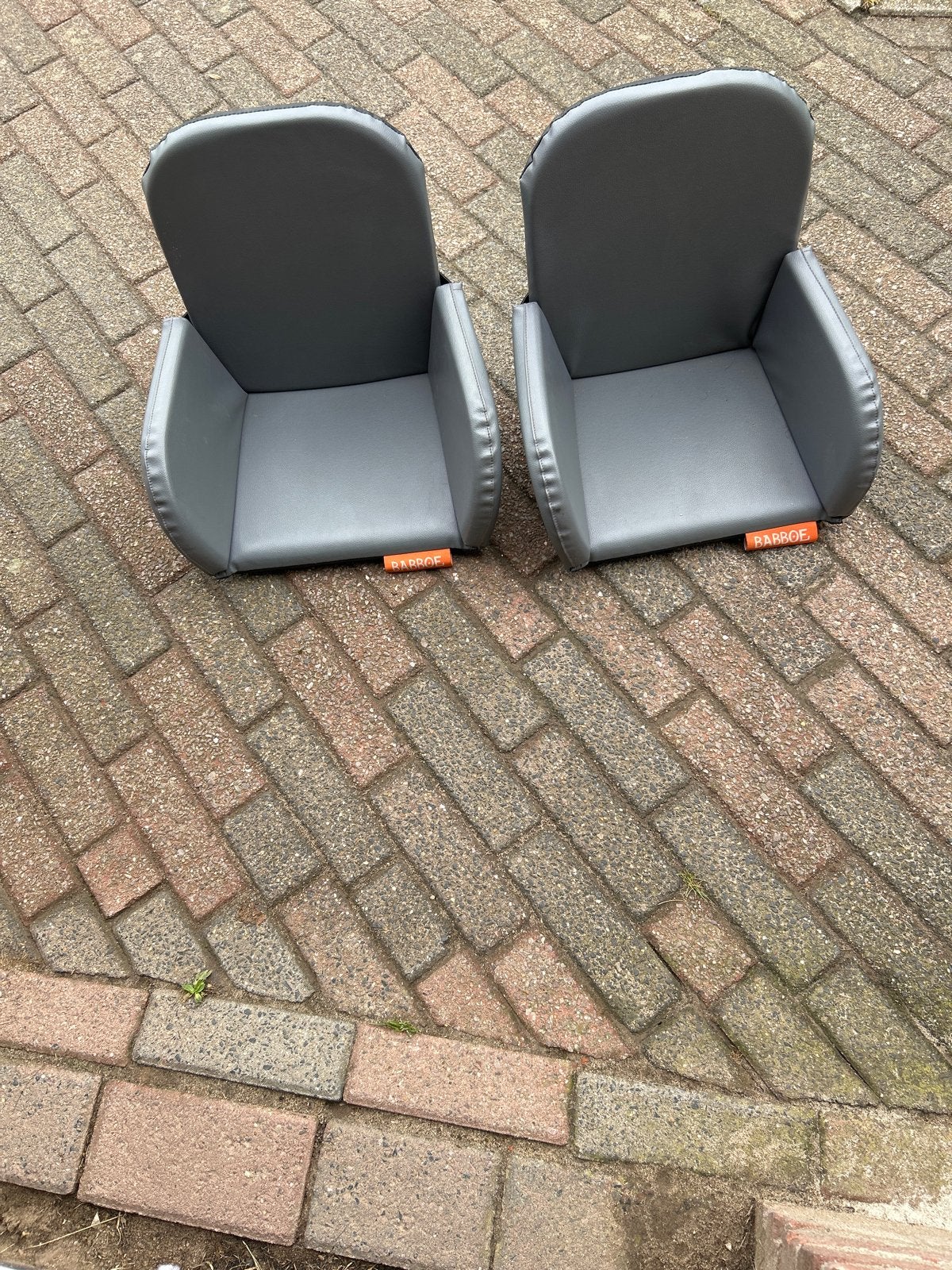 Babboe big stoeltjes voor bakfiets, Ophalen, Gebruikt, Achterzitje