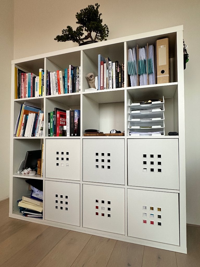 IKEA Kallax kast - wit - 1.47 x 1.47 - 16 vakken, Ophalen, Gebruikt