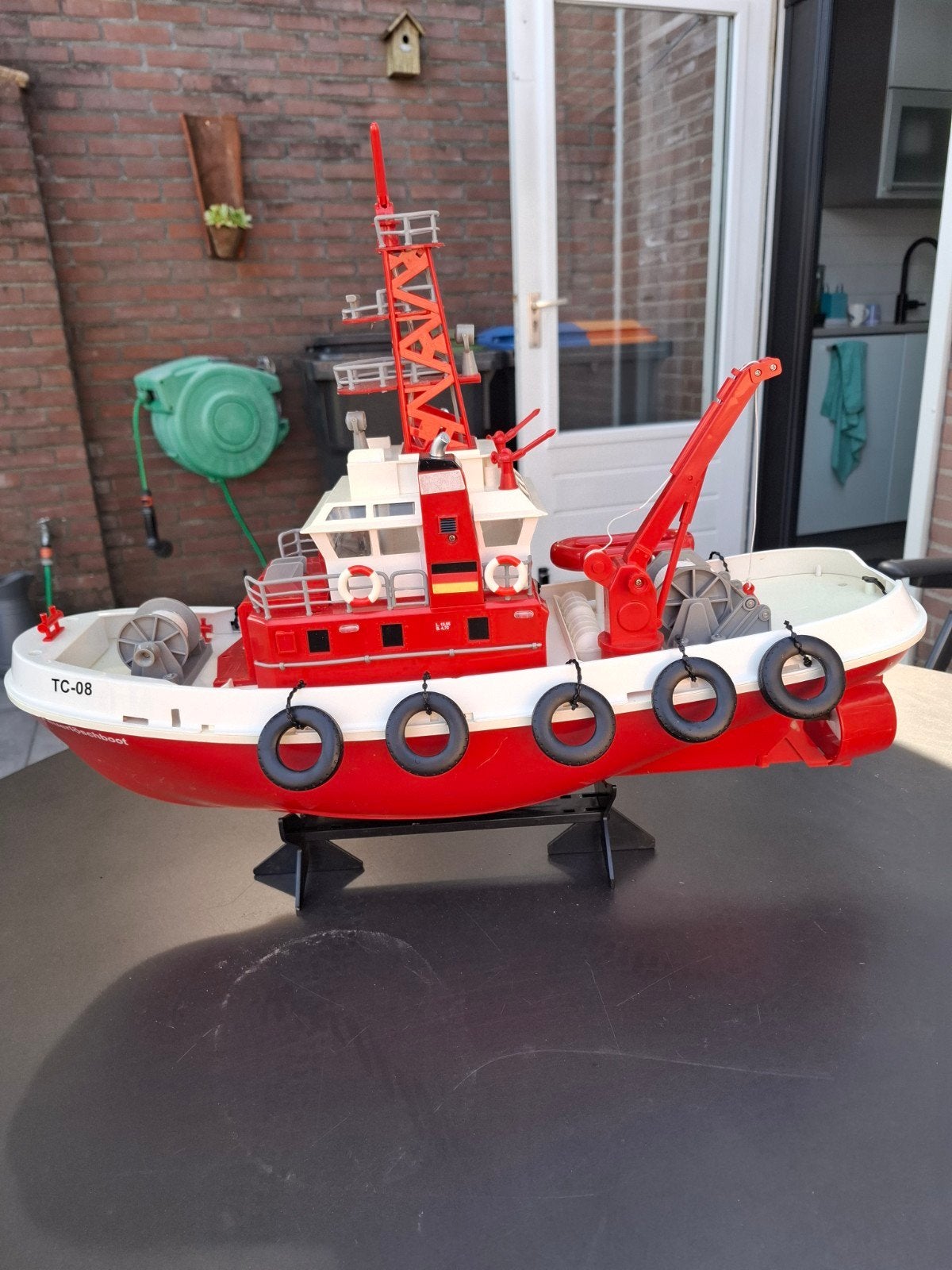 RC Sleepboot TC-08 met afstandsbediening, Ophalen, Gebruikt