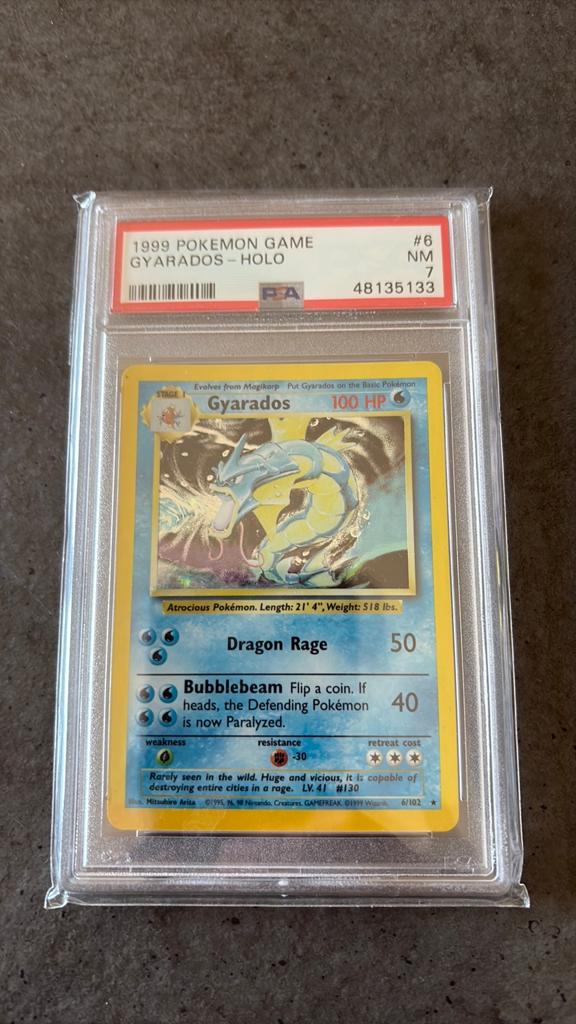 Base Set Gyarados psa 7, Ophalen of Verzenden, Zo goed als nieuw