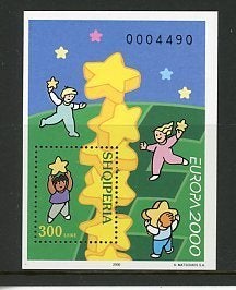 Albanie- 2000- blok = motief Europa, Ophalen of Verzenden, Overige landen, Postfris
