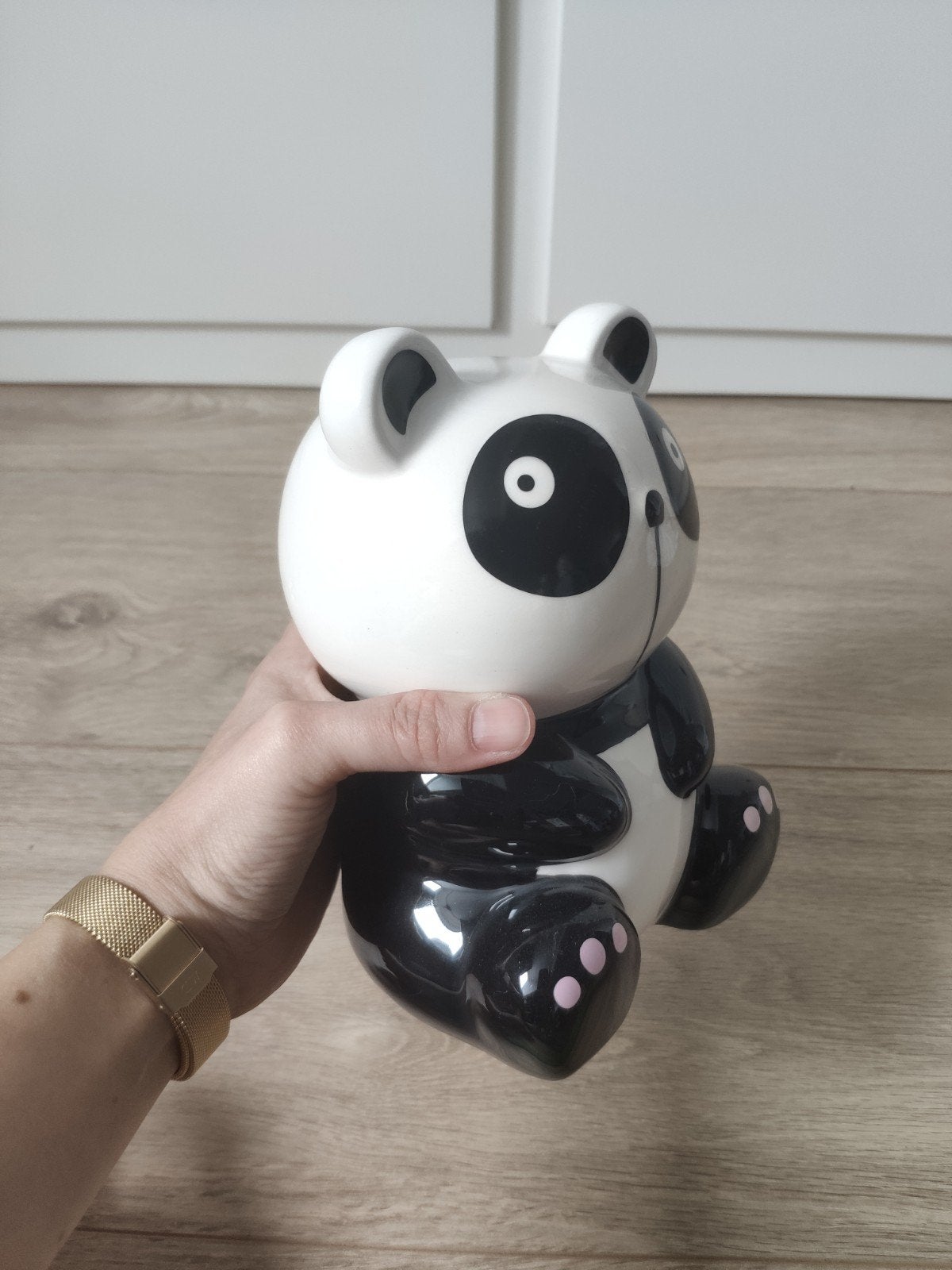 Spaarpot panda leuk voor kinderkamer nieuw, Ophalen of Verzenden, Nieuw, Steen, Aardewerk of Keramiek, Dier