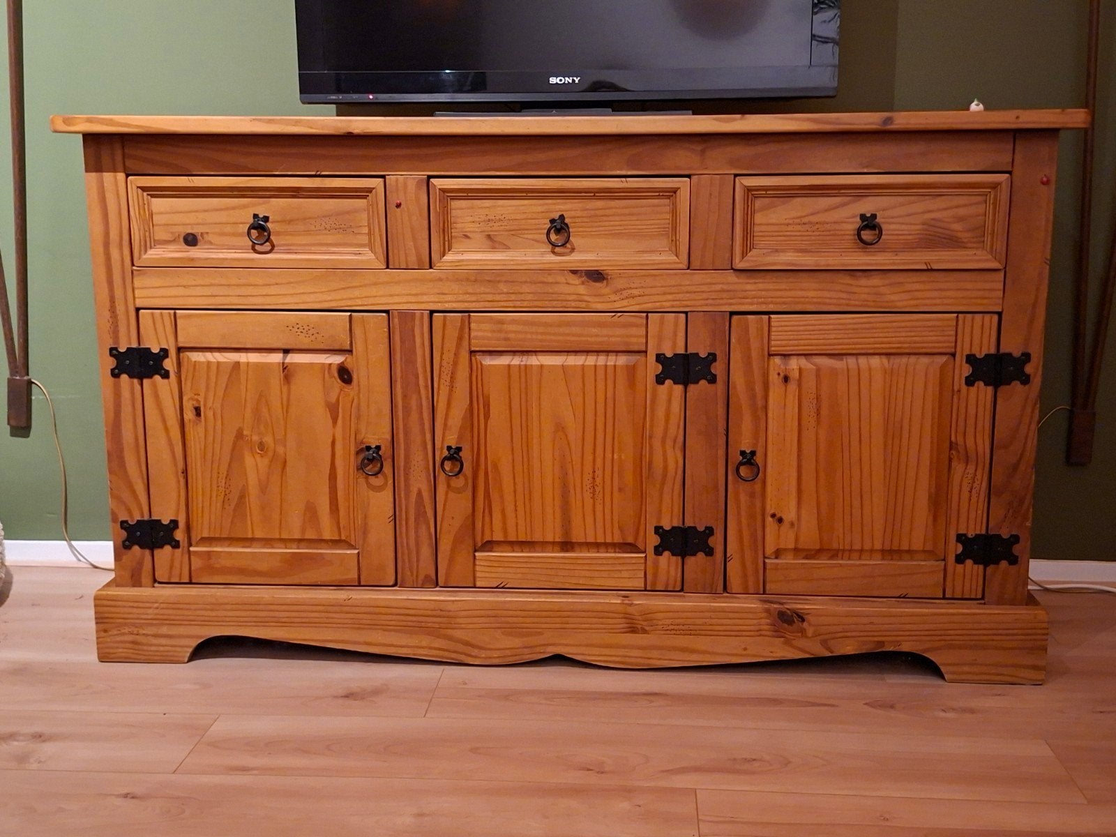 Gratis mexicaans grenen dressoir, Huis en Inrichting, Ophalen, Gebruikt, 25 tot 50 cm, 150 tot 200 cm