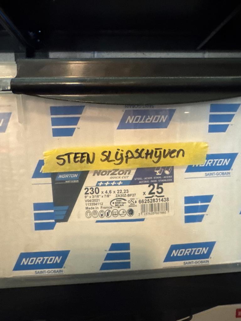 20 stuks Norton NorZon Steen Slijpschijven 230x4.6x22.23mm, Doe-het-zelf en Verbouw, Gereedschap | Slijpmachines, Ophalen, Zo goed als nieuw