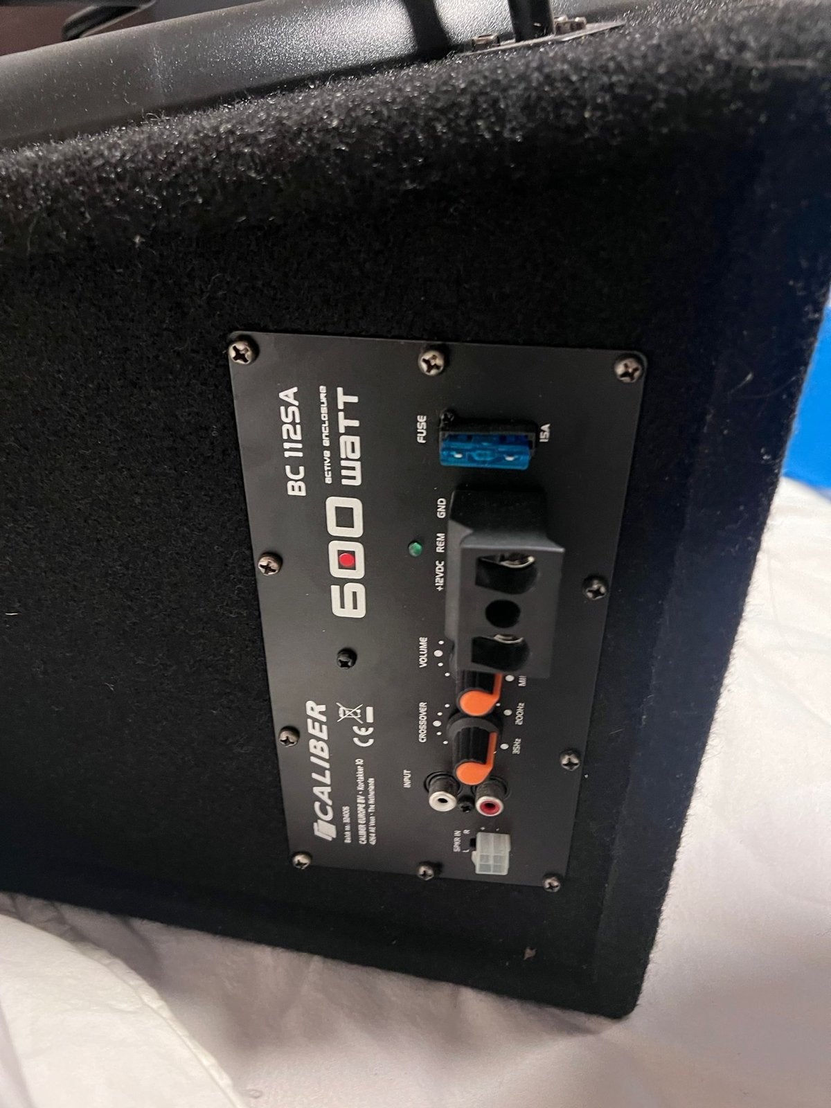 Caliber BC112SA 600 Watt actieve subwoofer, Ophalen of Verzenden, Gebruikt