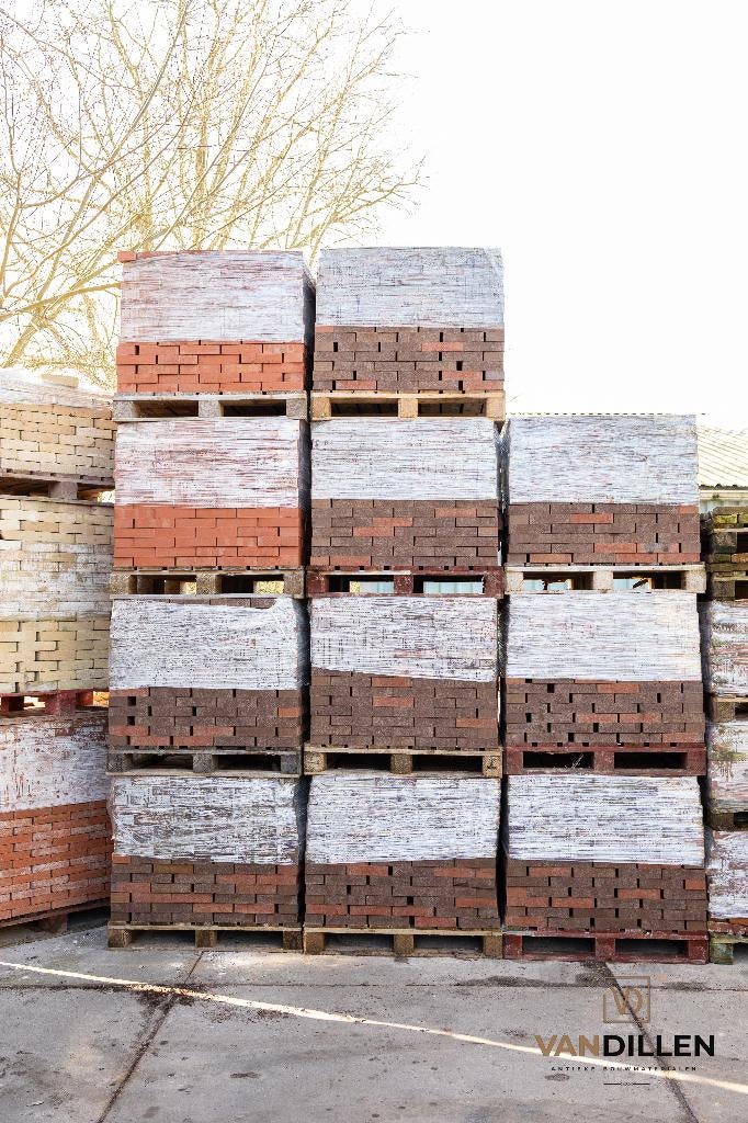 Gemêleerde bakstenen paars / rood bezand 100M2 21 x 4.7