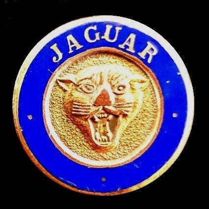 Jaguar speld - paarsblauw-goudkleur, Verzenden, Nieuw, Transport, Speldje of Pin