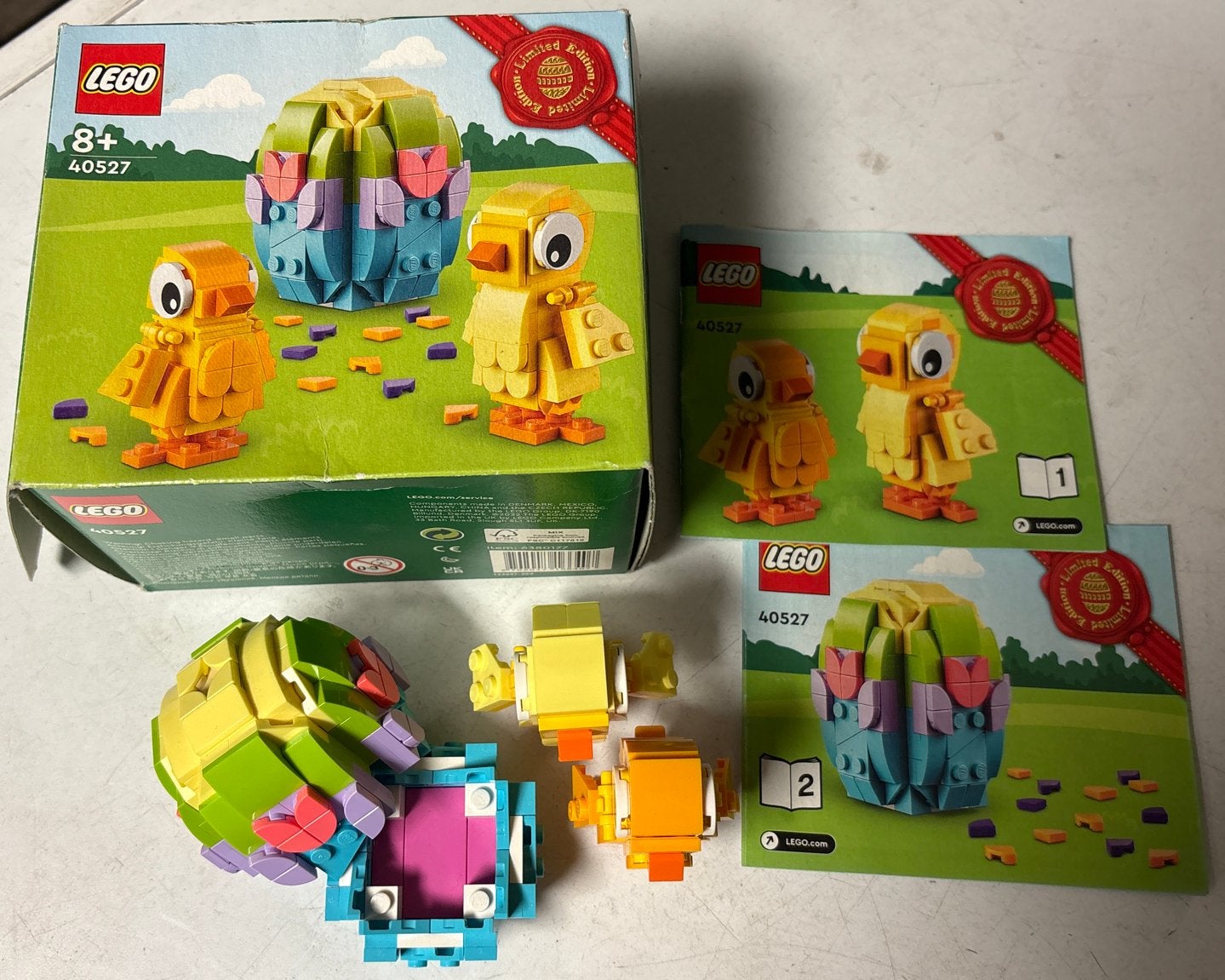 LEGO Paaskuikens 40527 - goede staat met doos en boekje!, Lego, Ophalen of Verzenden, Zo goed als nieuw, Minifiguur