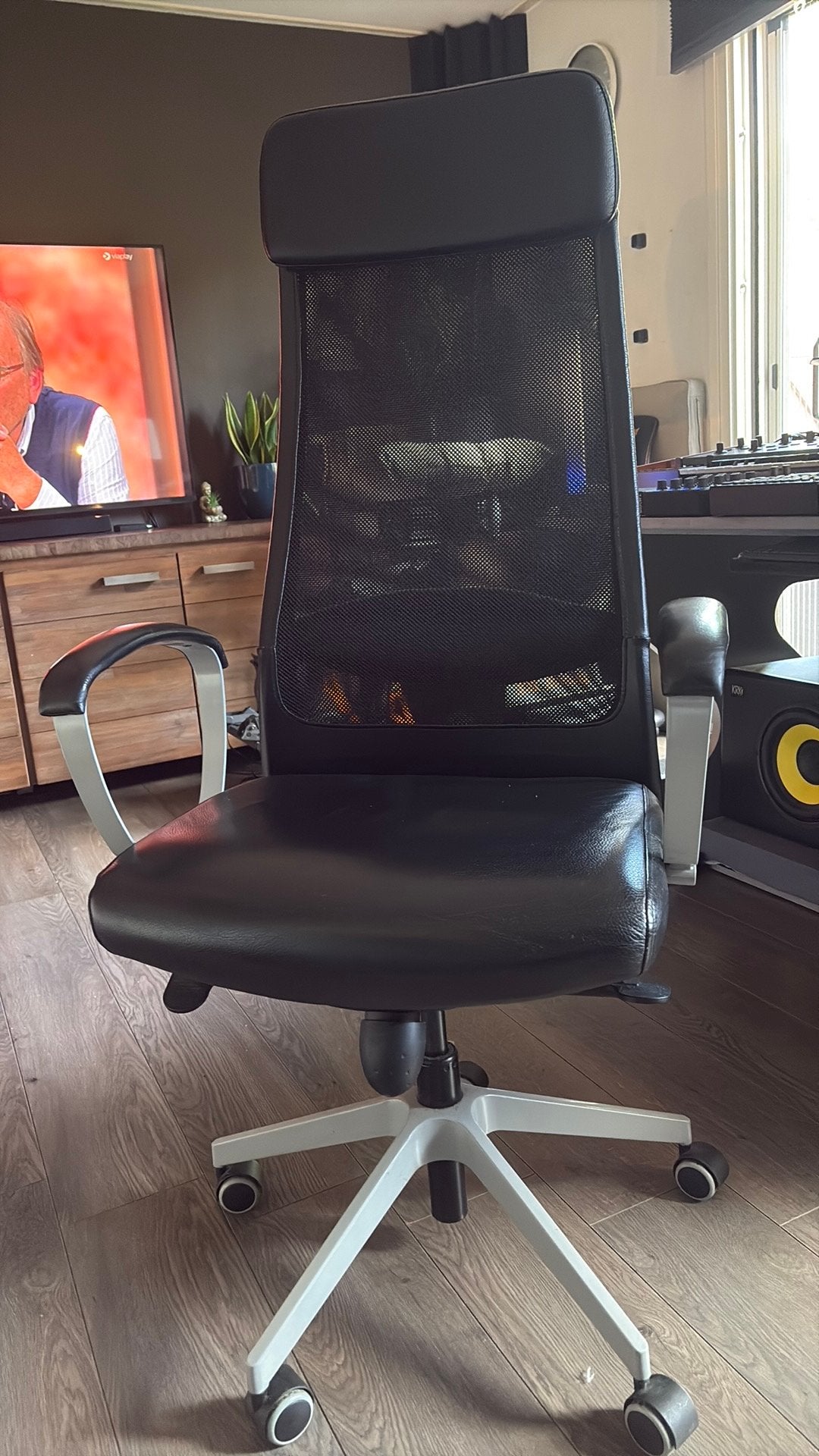 Ikea Markus bureaustoel, Huis en Inrichting, Bureaustoelen, Ophalen, Gebruikt, Zwart