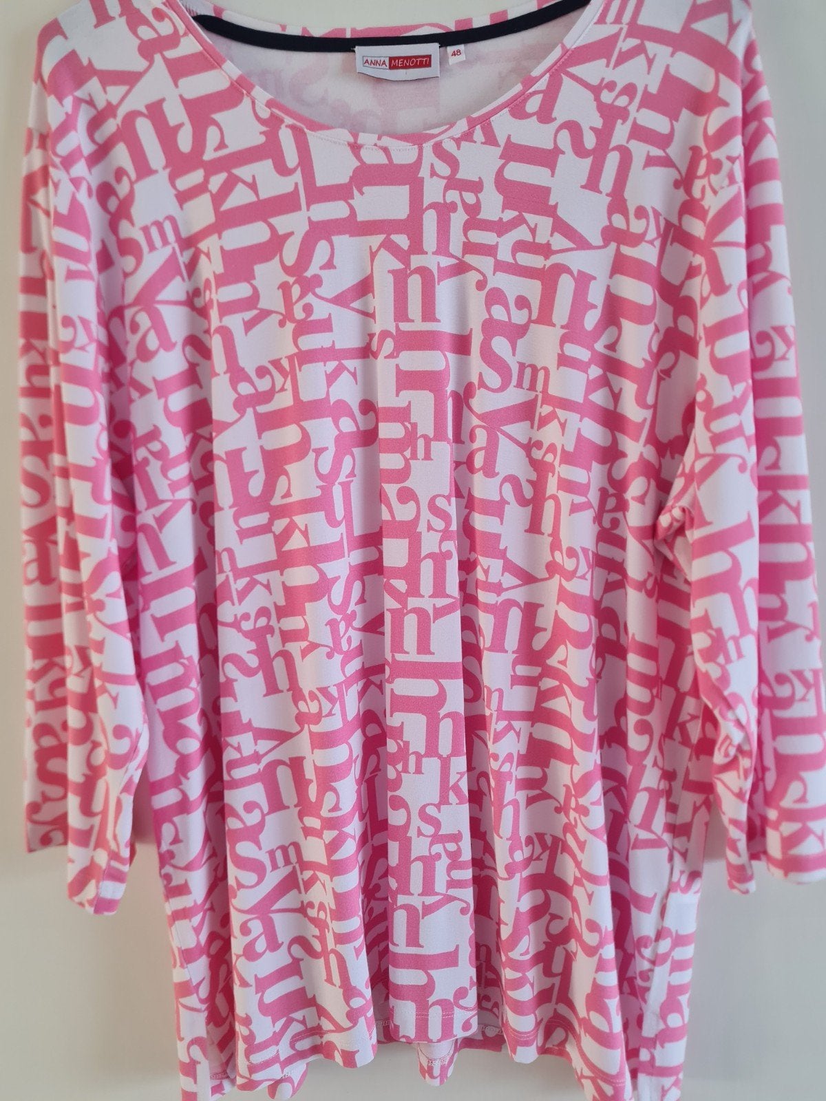 shirt maat 48., Kleding | Dames, Grote Maten, Ophalen of Verzenden, Zo goed als nieuw, Roze, Shirt of Top