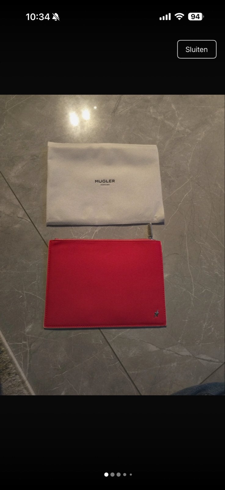 Mugler Angel Nova Make-up Tasje / Clutch roze, Ophalen of Verzenden, Nieuw, Roze, Overige typen