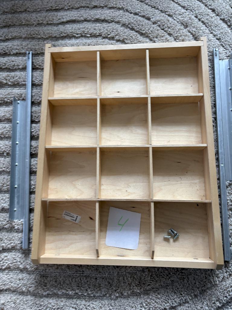 IKEA Komplement lade hout met vakverdeling PAX kast (nr. 4), Met plank(en), 200 cm of meer, Grenenhout, Zo goed als nieuw