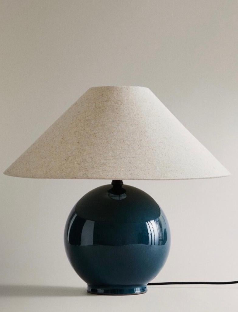 Zara Home tafellamp met keramische basis - Nieuw, Huis en Inrichting, Lampen | Tafellampen, Ophalen, Nieuw, Overige materialen