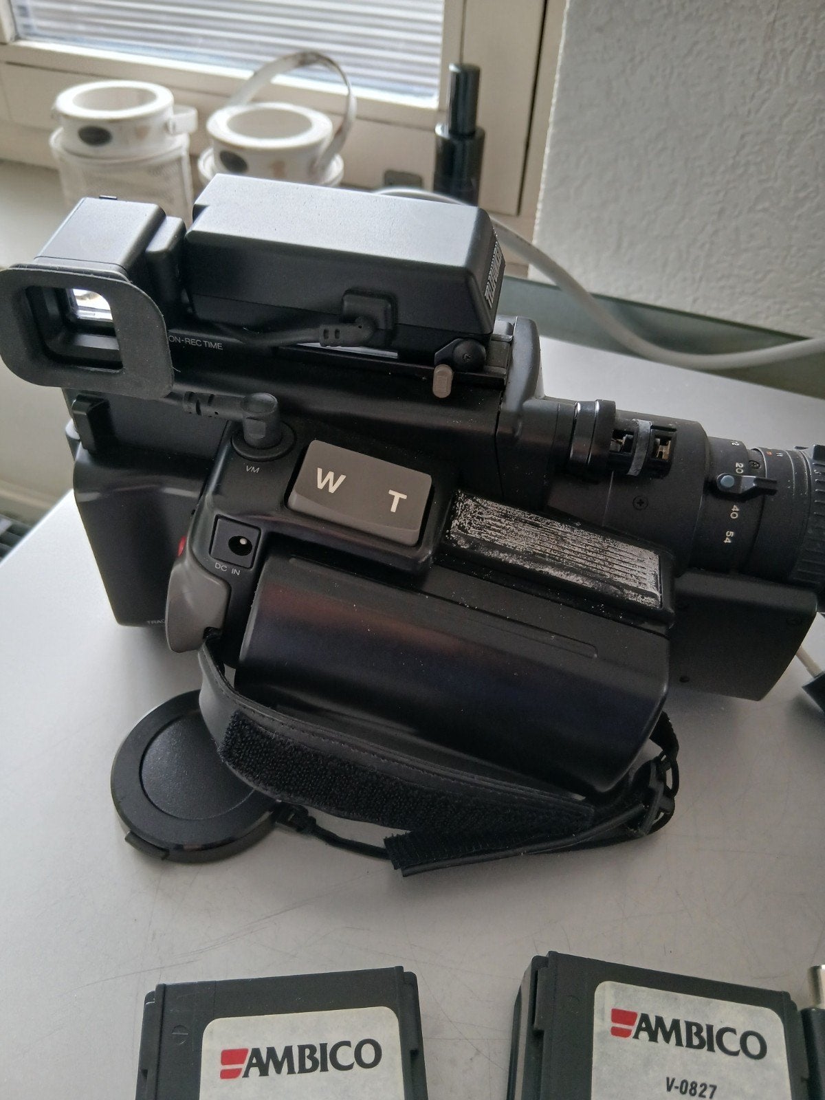 Vintage Telefunken Video Recorder met Belichting en Statief, Gebruikt, Ingebouwde lamp, Camera, Ophalen