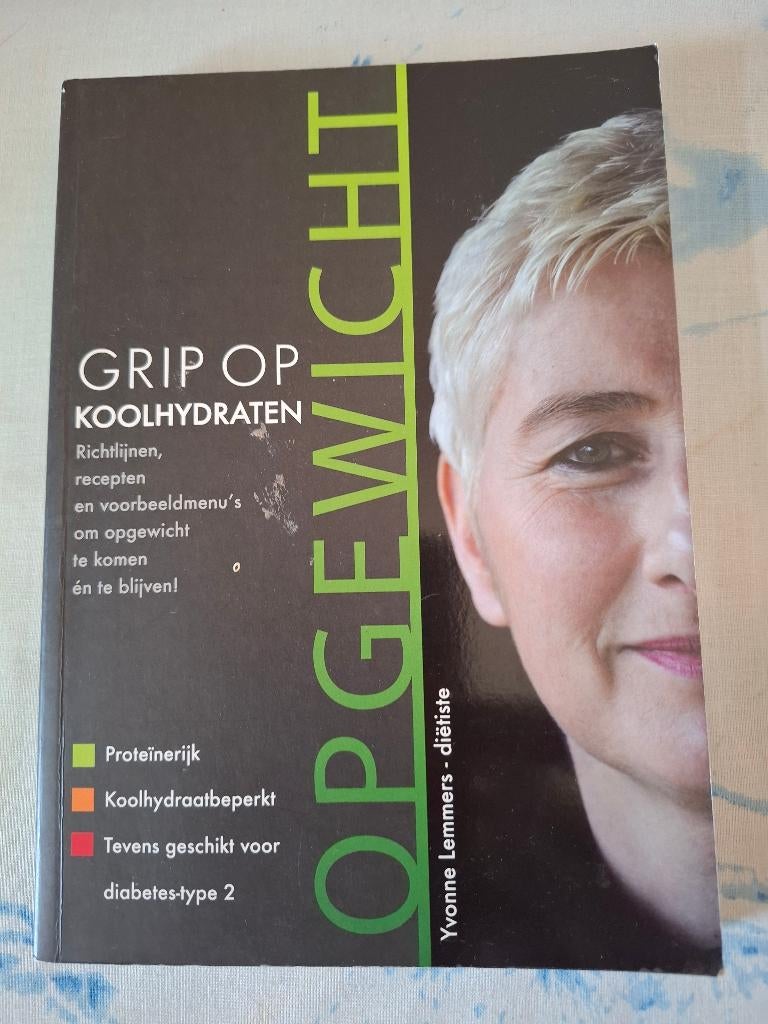 Grip op Koolhydraten, Boeken, Gezondheid, Dieet en Voeding, Dieet en Voeding, Ophalen of Verzenden, Zo goed als nieuw, Yvonne Lemmers, Theo Bremer