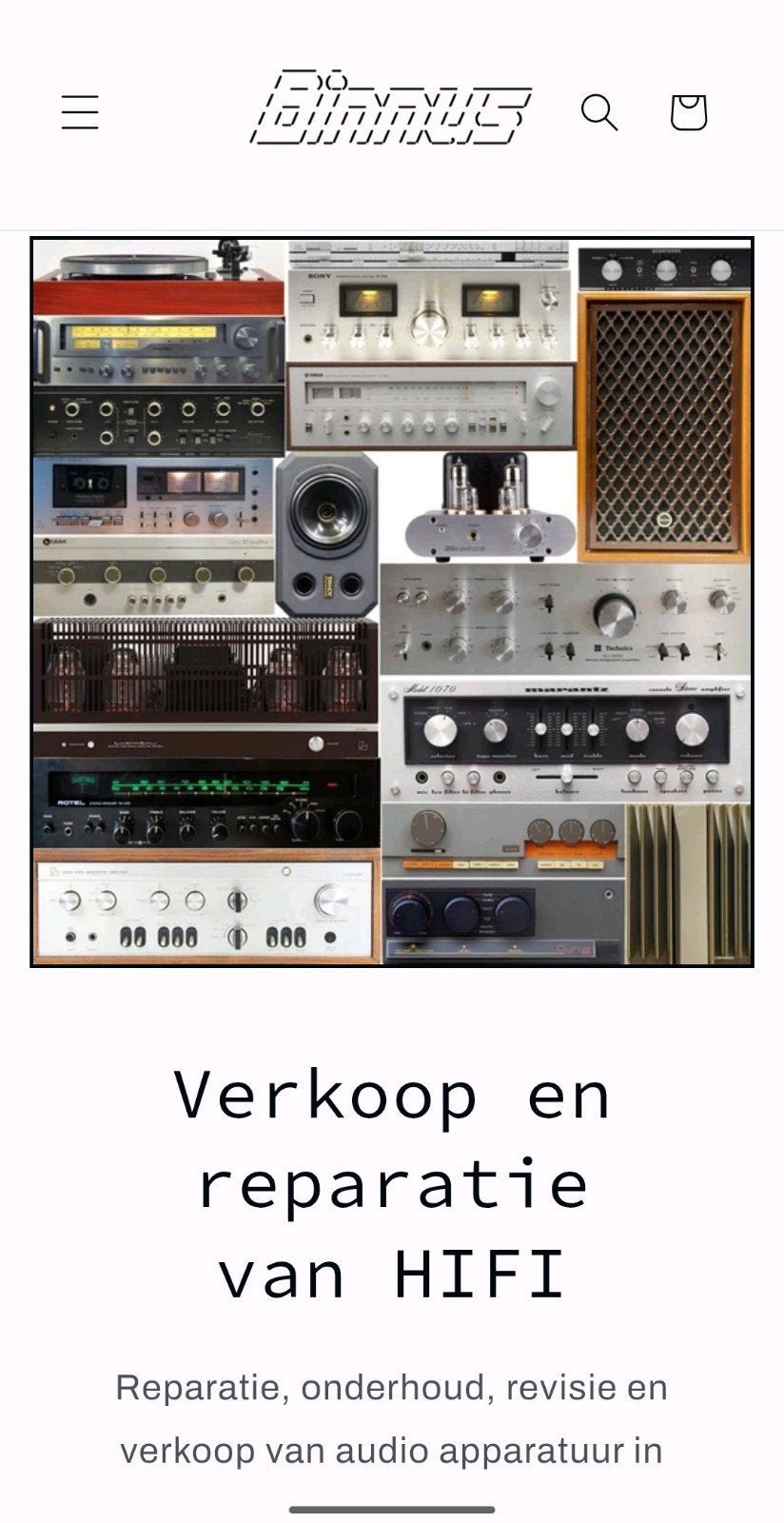 Audio reparatie in Nieuwegein, Refurbished, Olivier@binnus.nl, 120 watt of meer, Edisonbaan 23