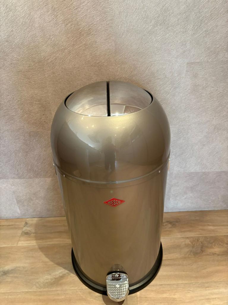 Brabantia prullenbak, Ophalen of Verzenden, Zo goed als nieuw, Rvs, 50 tot 75 cm