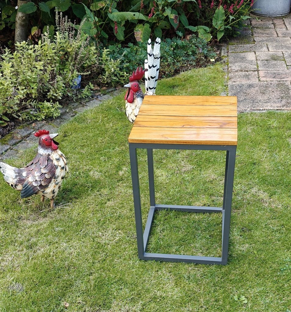 BIJZETTAFEL voor de Tuin, Tuin en Terras, Ophalen, Gebruikt, Vierkant