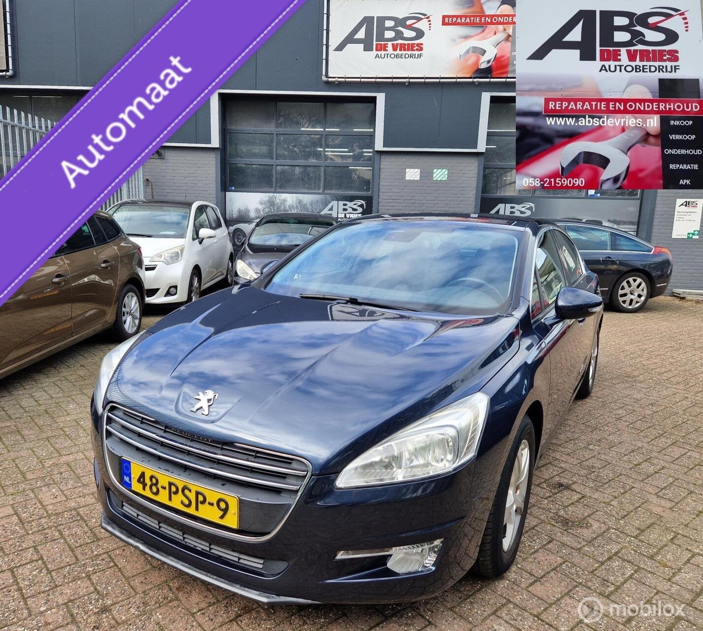 Peugeot 508 1.6 THP Blue Lease ExecutiveAPK SEPTEMBER 2027, Auto's, Euro 5, Gebruikt, Blauw, Sedan