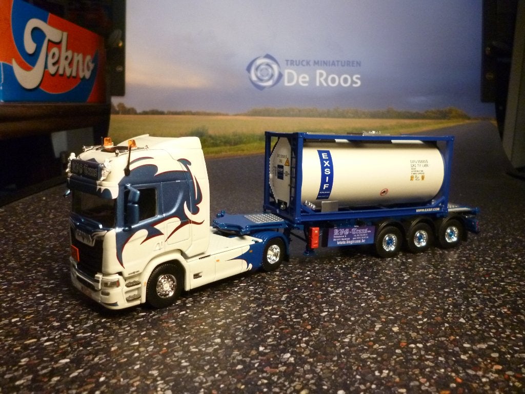 Tekno Scania R 450 KVG met certificaat, Ophalen of Verzenden, Nieuw, Bus of Vrachtwagen, Tekno