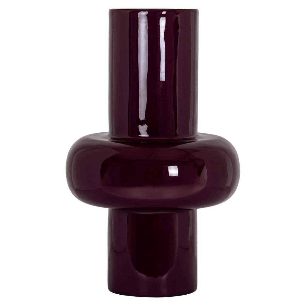 Richmond Interiors vaas Ashlyn burgundy large, Ophalen of Verzenden, Nieuw, Handgemaakt