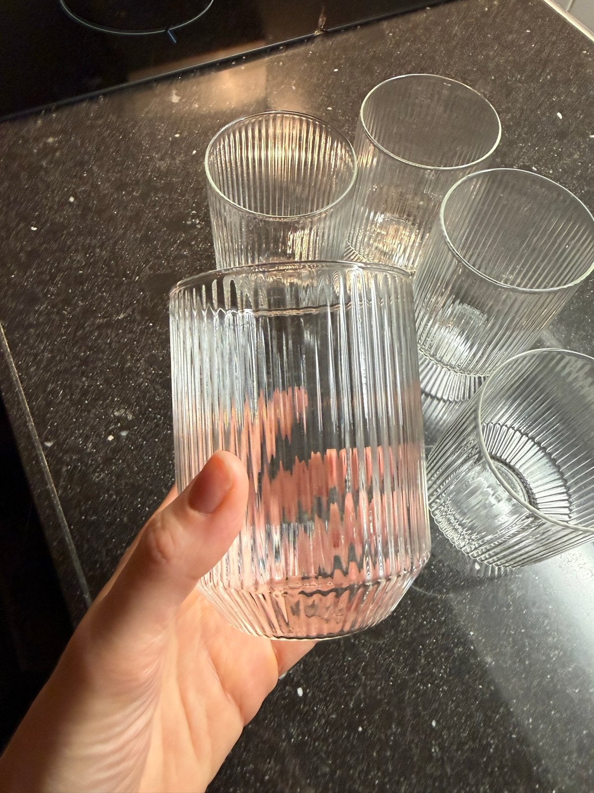 Vijf mooie glazen Zara, Ophalen, Overige typen, Overige stijlen, Glas