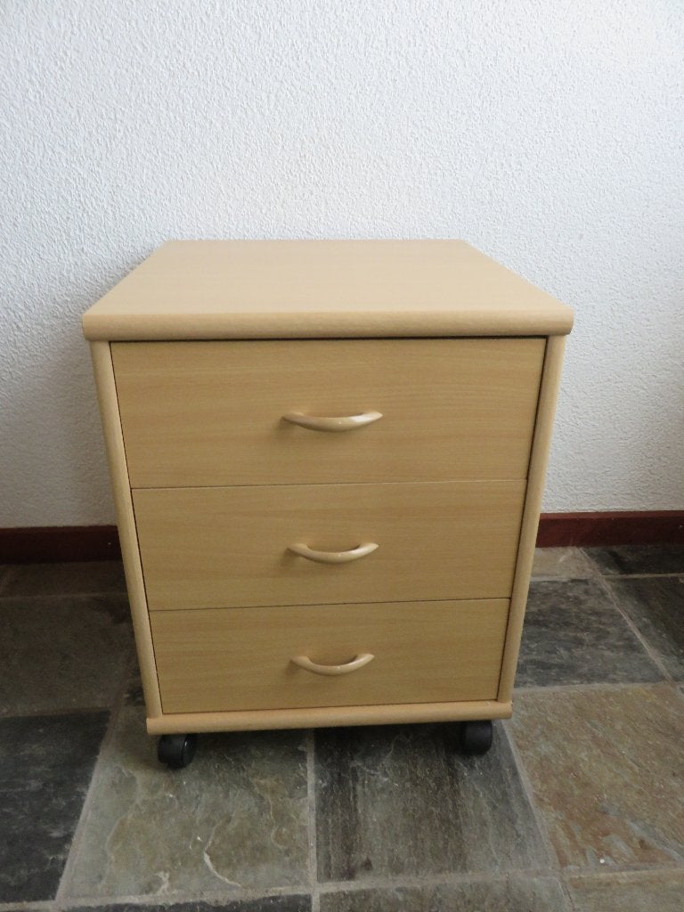 ladeblok op wielen met 3 lades, Huis en Inrichting, Kasten | Ladekasten, Ophalen, Minder dan 50 cm, Gebruikt, Overige materialen