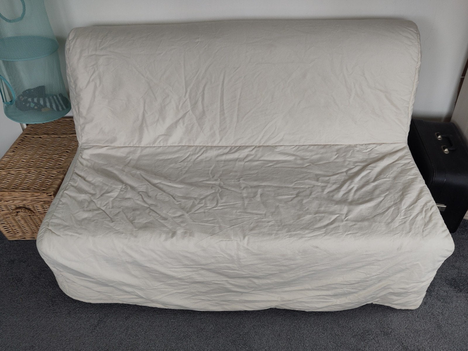 LYCKSELE slaapbank IKEA, Ophalen, Gebruikt, Zwart, Tweepersoons