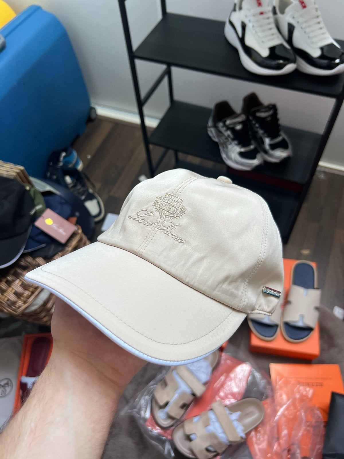 Deal: 2 Loro Piana petten voor 60 euro, Kleding | Heren, Hoeden en Petten, Ophalen of Verzenden, Zo goed als nieuw, One size fits all